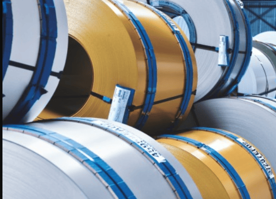 Thyssenkrupp roofing steel coils supplied by Armotrain in Canada